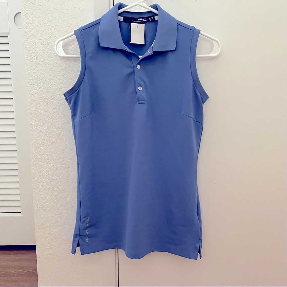 RLX Ralph Lauren Blue Sleeveless Polo Tank Top